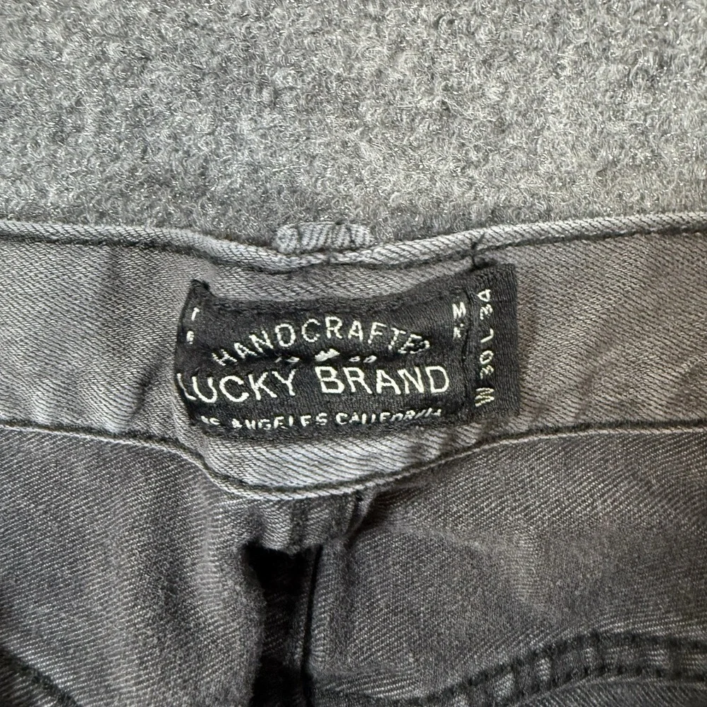 Lucky Brand Jeans Mens 30x34 (Fits 30x31) Gray 221 Original Straight Stretch‎